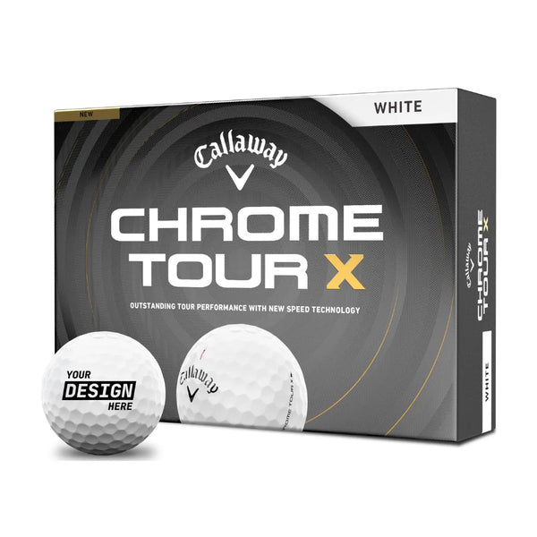 Callaway Chrome Tour X ホワイト 2026 Callaway Chrome Tour X Golf Balls | Custom Imprint – Golftees.com