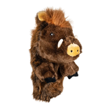 A boar-shaped golf club head cover.