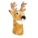 A deer-shaped golf club head cover.