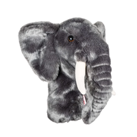 An elephant-shaped golf club head cover.