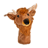 An elk-shaped golf club head cover.
