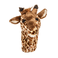A giraffe-shaped golf club head cover.