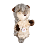 A gopher-shaped golf club head cover.