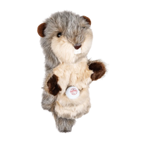 A gopher-shaped golf club head cover.