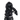 A gorilla-shaped golf club head cover sitting in a golf bag, with a club peeking out.