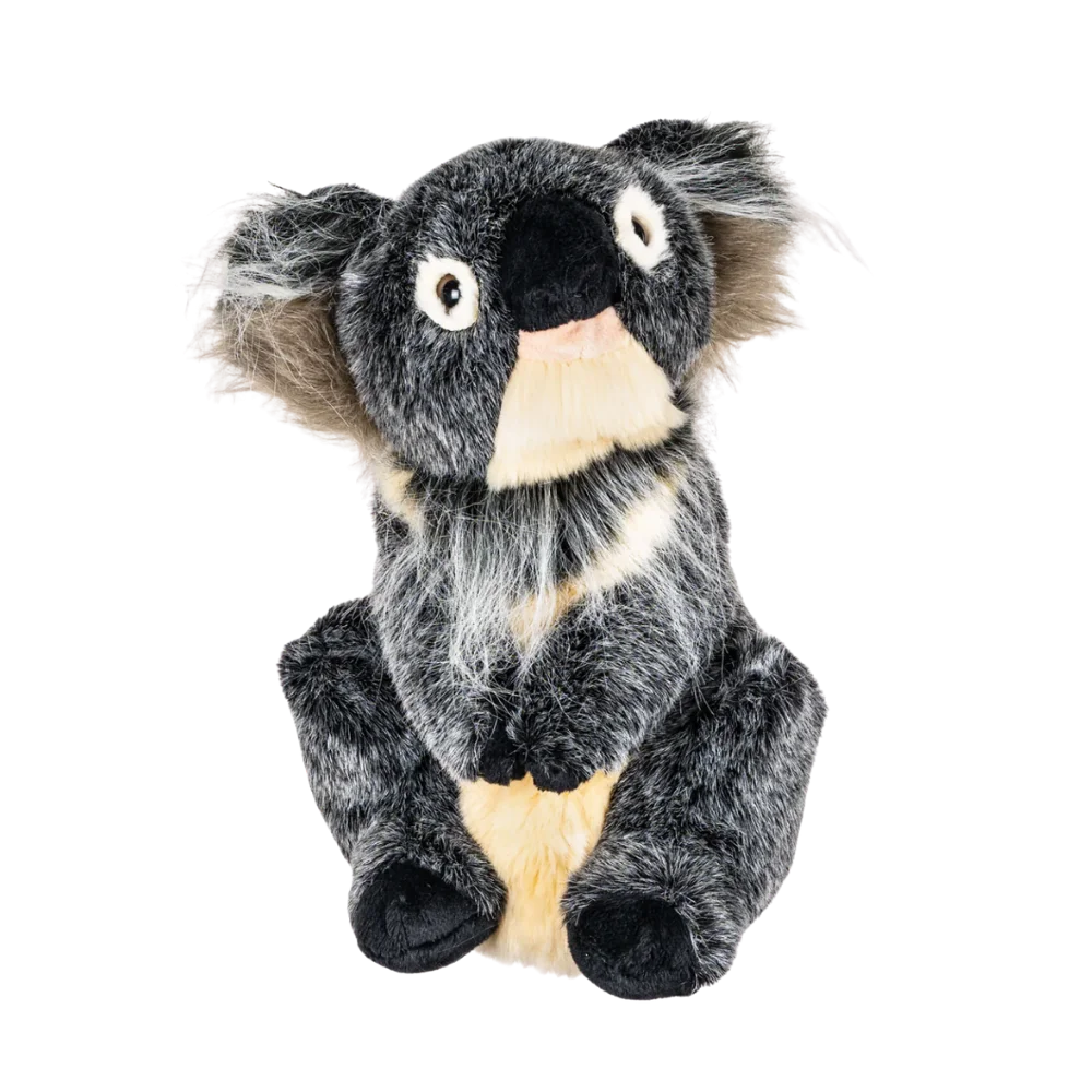 A koala-shaped golf club head cover.