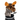 A moose-shaped golf club head cover sitting in a golf bag, with a club peeking out.