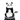 A panda-shaped golf club head cover sitting in a golf bag, with a club peeking out.