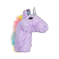 A unicorn-shaped golf club head cover.