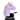 A unicorn-shaped golf club head cover sitting in a golf bag, with a club peeking out.