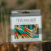 Honors Bamboo Combo Pack - 40 2 ¾" Tees, 10 1 ½" Tees, and 3 Ball Markers - Sunrise Gradient