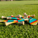 Honors Bamboo Combo Pack - 40 2 ¾" Tees, 10 1 ½" Tees, and 3 Ball Markers - Sunrise Gradient