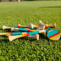 Honors Bamboo Combo Pack - 40 2 ¾" Tees, 10 1 ½" Tees, and 3 Ball Markers - Sunrise Gradient