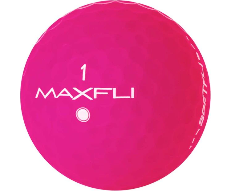 Maxfli Softfli Matte Pink Golf Balls - Plain