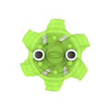 Front angle of green Pivix Golf Spikes