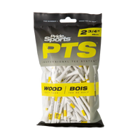 Package of Pride Sports PTS golf tees with a single tee.