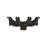 Side angle of black and red Pulsar Golf Spikes