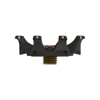 Side angle of black and red Pulsar Golf Spikes