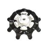 Back angle of black Pulsar Golf Spikes