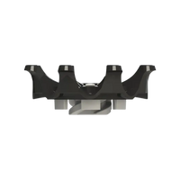 Side angle of black Pulsar Golf Spikes