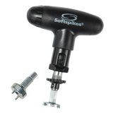 Black tool with 'Softspikes' branding on a white background