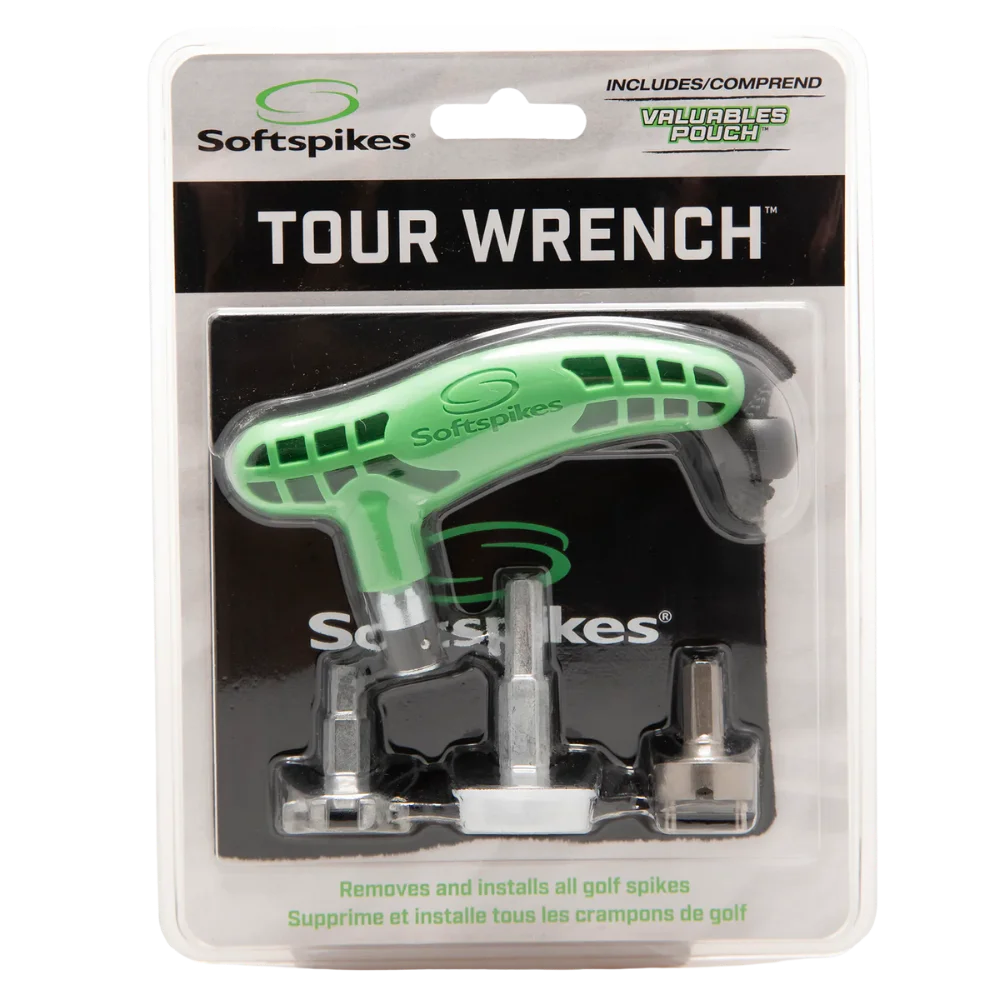 Packaging of the softpikes tour wrench kit. 
