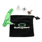 Softpikes tour wrench kit packaging and product laid out. 