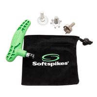 Softpikes tour wrench kit packaging and product laid out. 