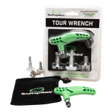 Softpikes tour wrench kit packaging and product laid out. 