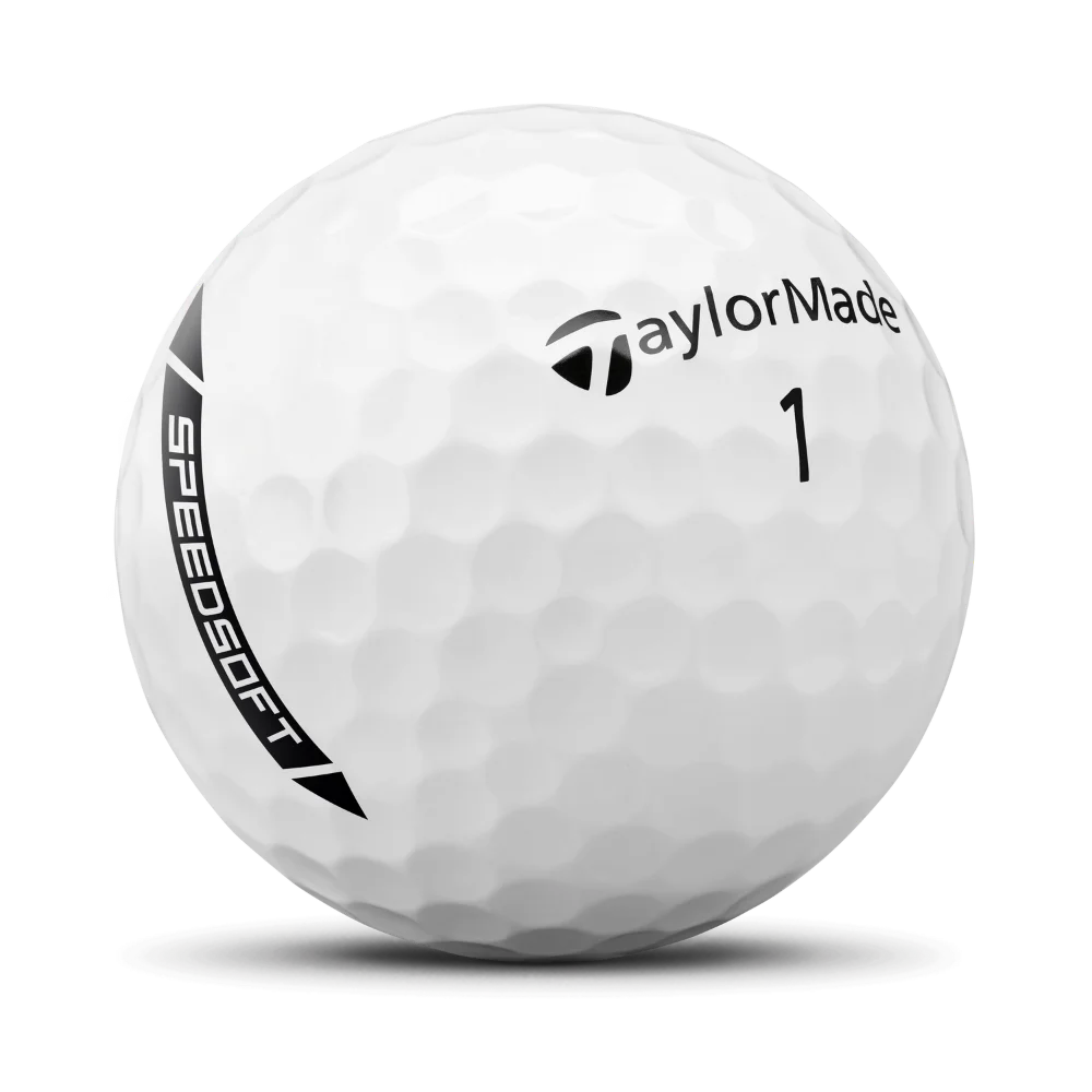 TaylorMade golf ball on a white background