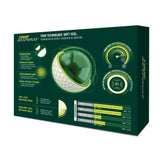 Back of TaylorMade Tour Response packaging detailing speed wrapped core and urethane cover.