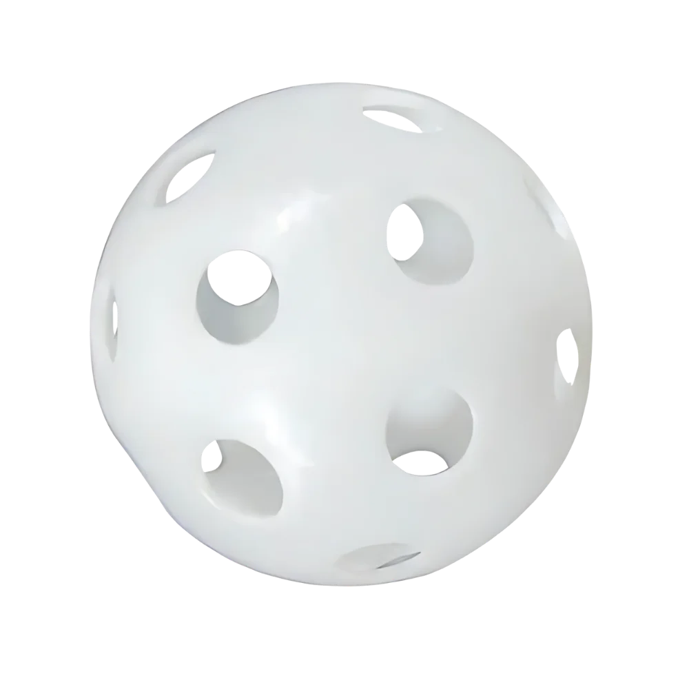 One singular Perforated practice golf ball