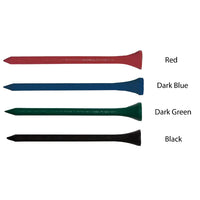 Different color options for the wood tees. 
