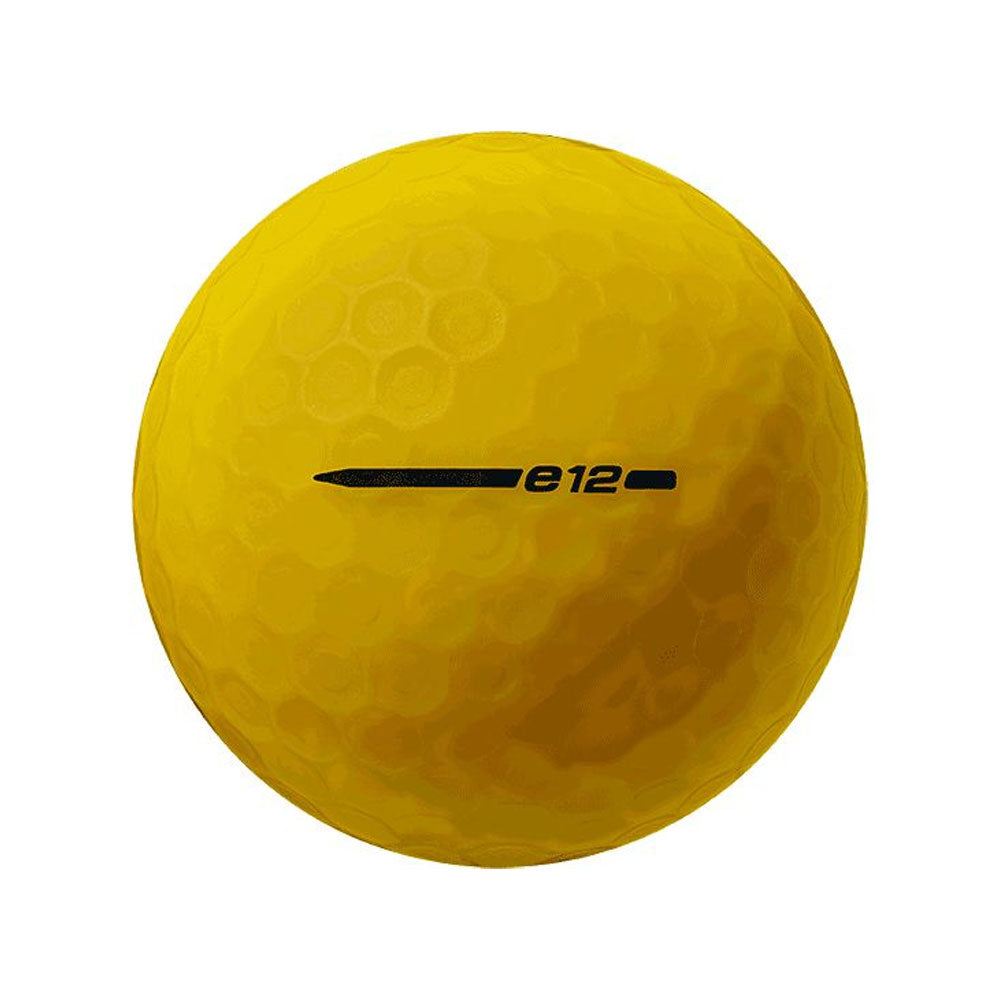 Bridgestone E12 Soft Golf Ball Matte Yellow - Plain