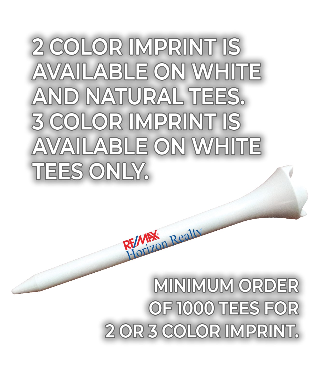 2 3/4" Personalized Pride Performance™ Golf Tees