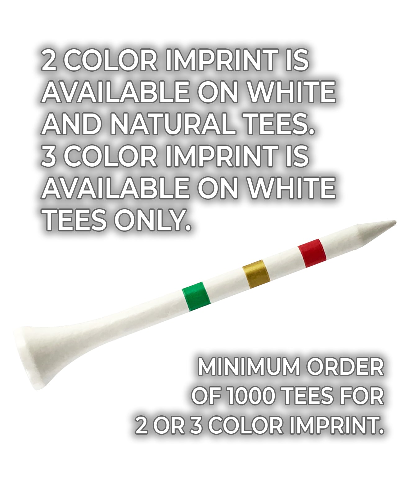 2 1/8" Personalized Wood Golf Tees