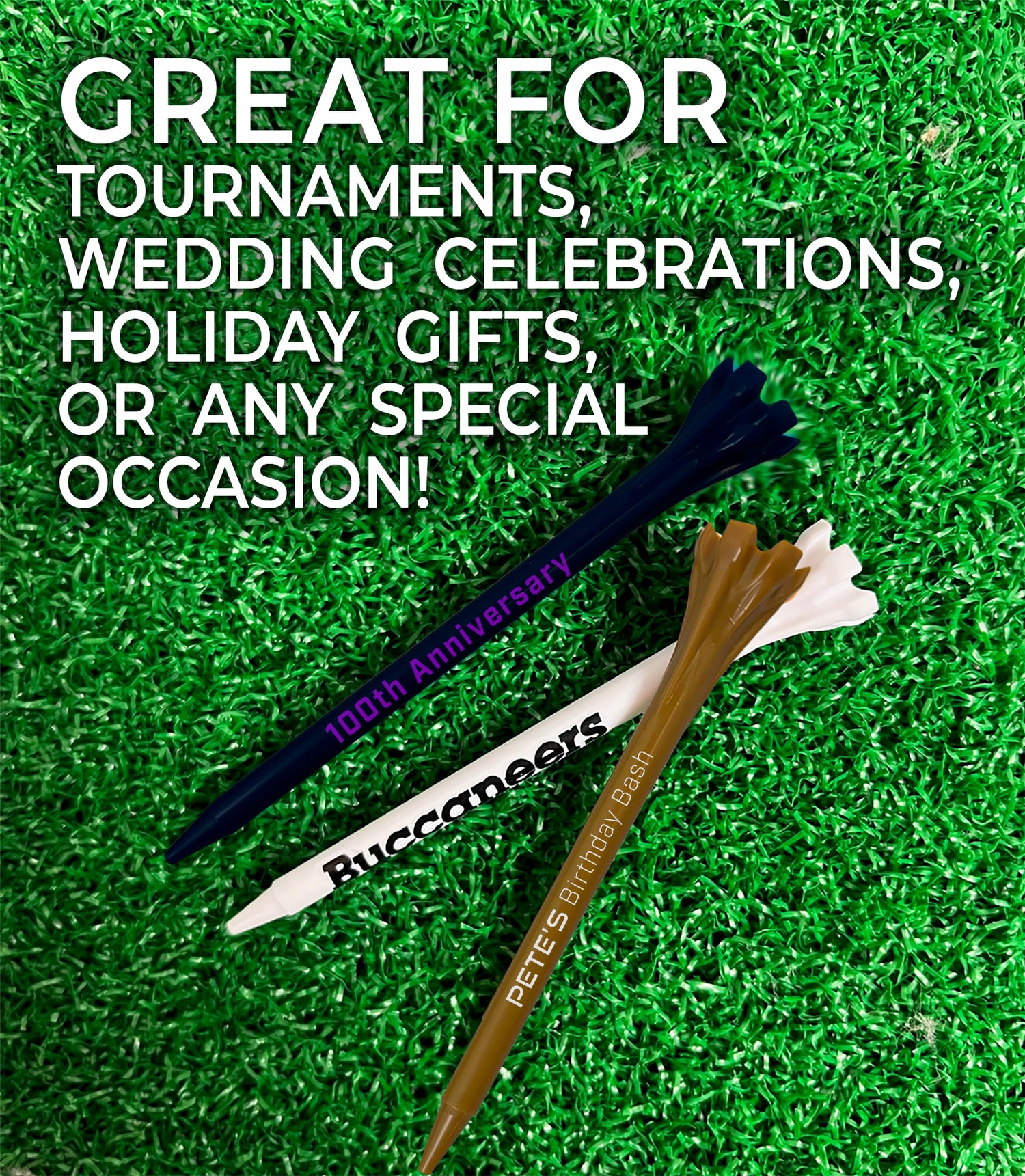 3 1/4" Zarma® FLYtee® Personalized Golf Tees