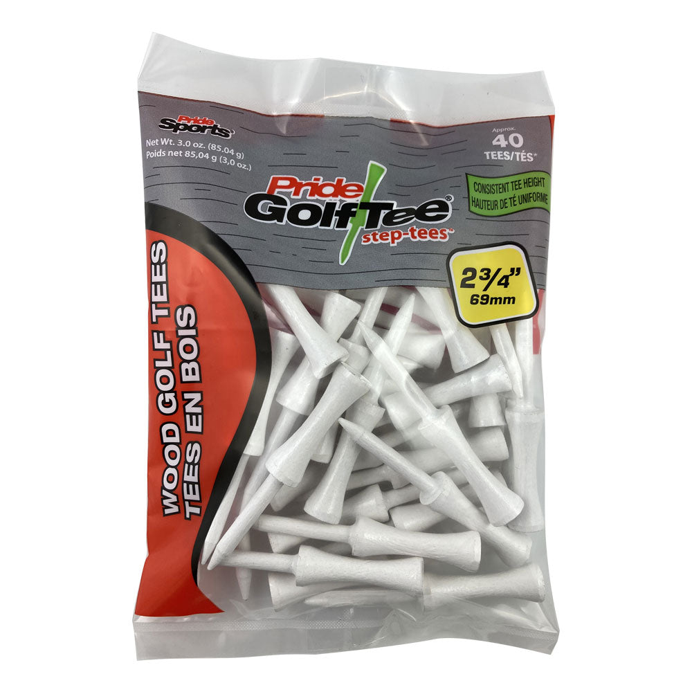 2 3/4" Pride Golf Tee Step Tees - 40ct