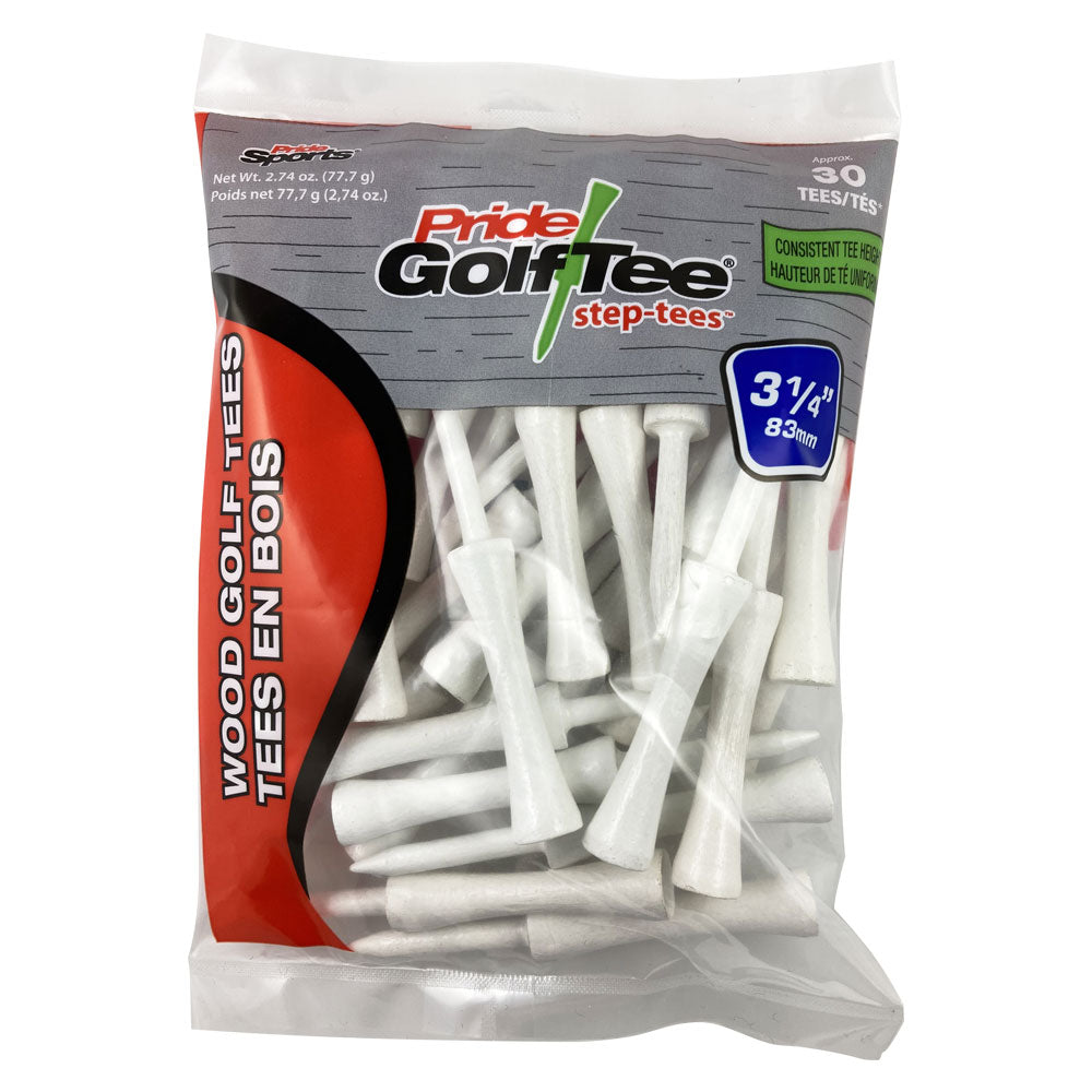 3 1/4" Pride Golf Tee Step Tees - 30ct
