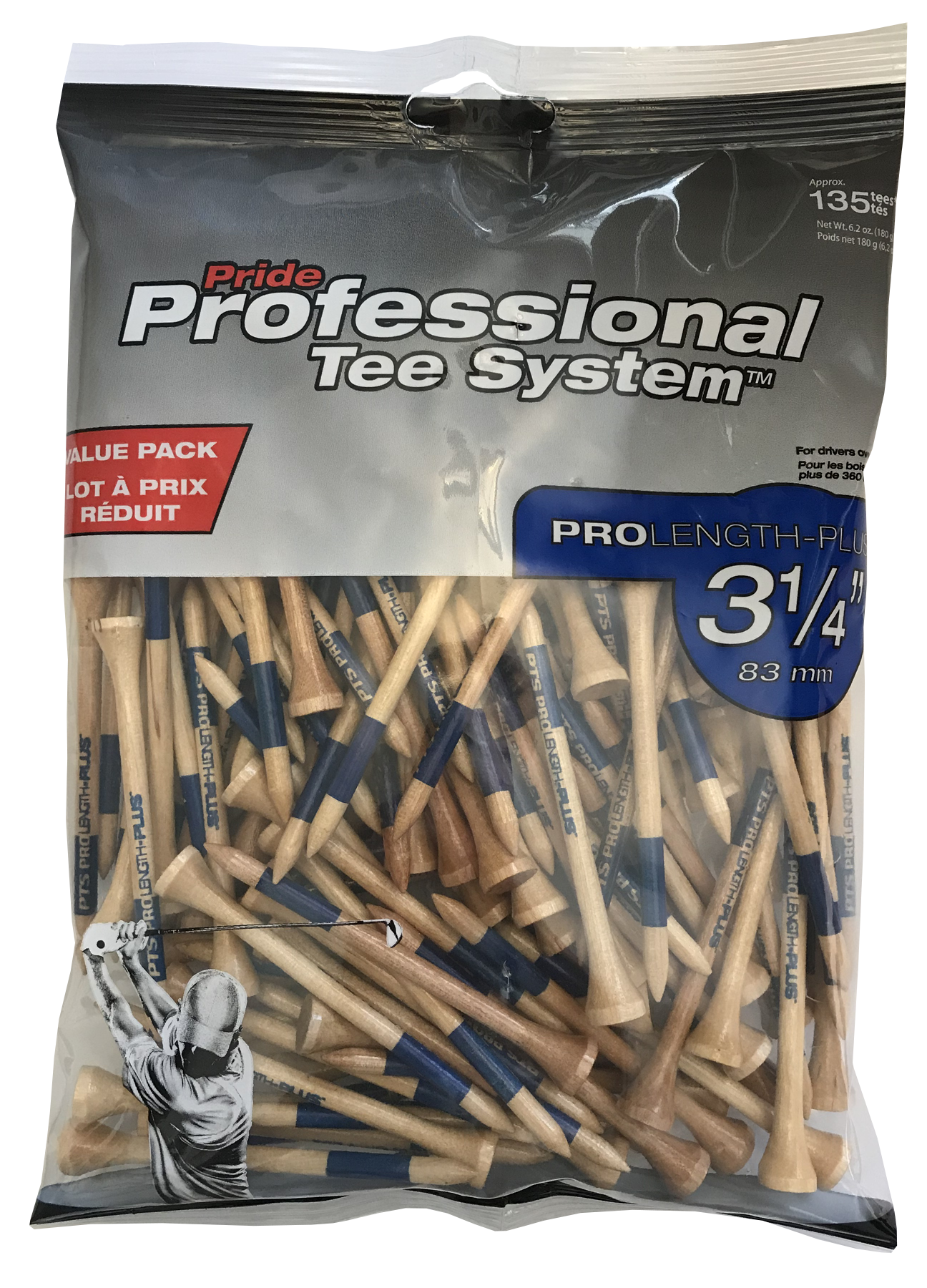 Professional Tee System™ (PTS)- 3 1/4" Wood Tees
