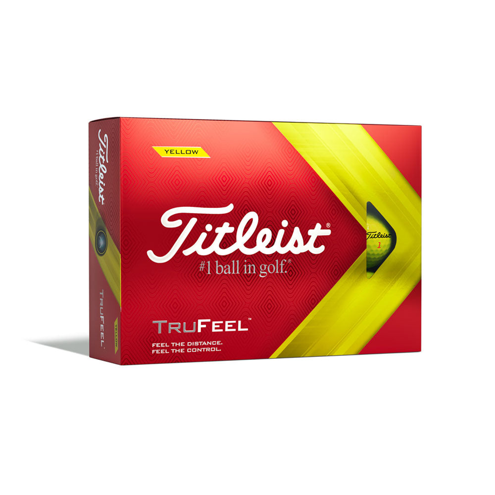 Titleist TruFeel • Yellow - Custom Text Imprint
